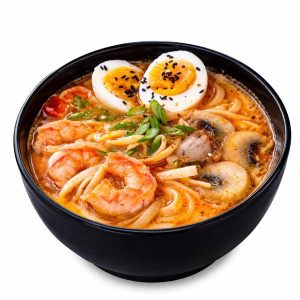 Карі рамен з креветками